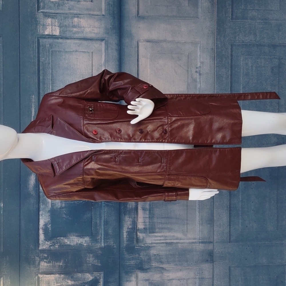 Etienne Aigner Vintage Ladies Luxury Leather 3/4 Coat(Above Thighs) - Picture 9 of 17